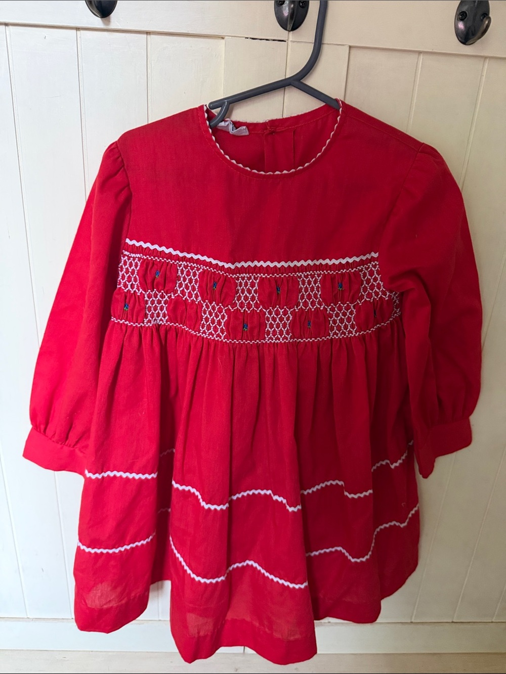 Vintage Polly Flinders hand-smocked dress